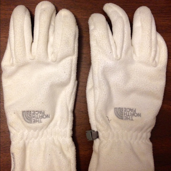 The North Face Jackets & Coats White North Face Fleece Gloves