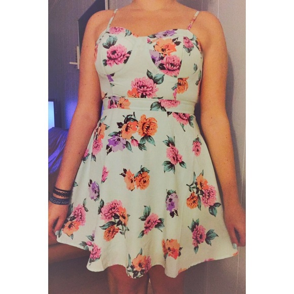 🚫SOLD Light blue floral Summer Dress