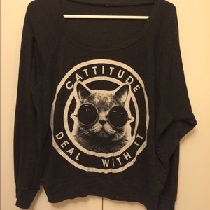 Cattitude pullover