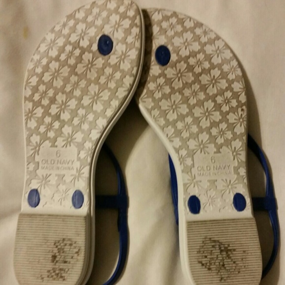 Sold Blue Chevron Sandals - Picture 3 of 3