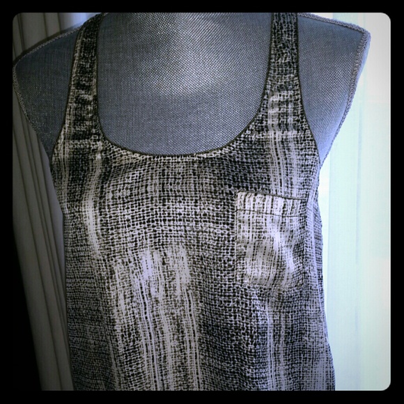 SOLD - Black and White Print Top