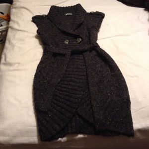 Short sleeved sweater jacket