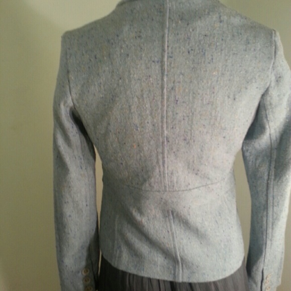 Blue tweed jacket - Picture 3 of 4