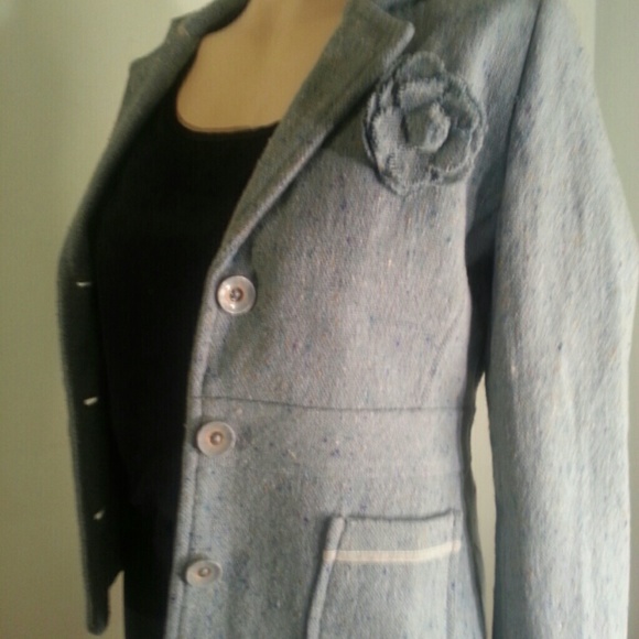 Blue tweed jacket - Picture 4 of 4
