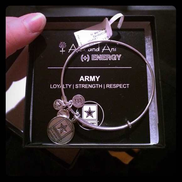 Alex and Ani army bracelet.