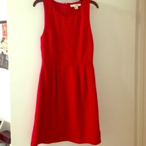 Short red sleeveless dress