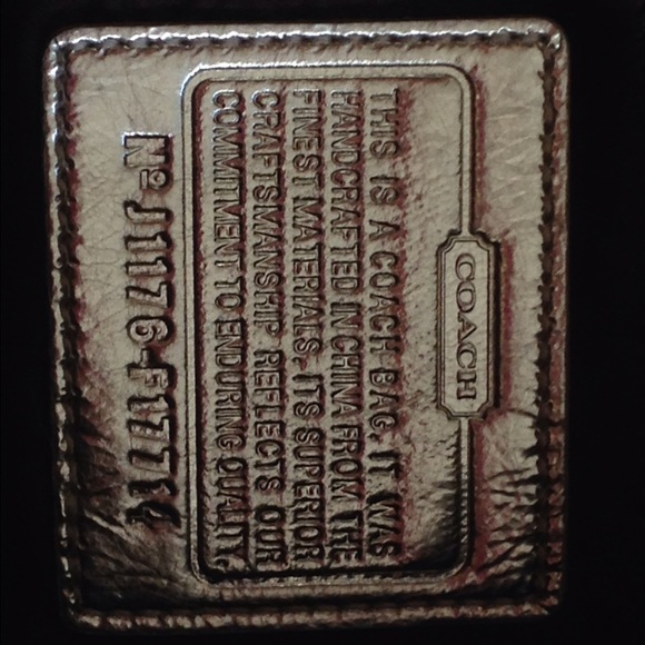 Coach Signature Sequins GOLD Demi handbag - Picture 2 of 4