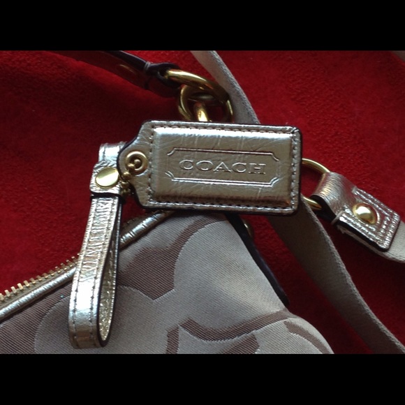 Coach Signature Sequins GOLD Demi handbag - Picture 4 of 4