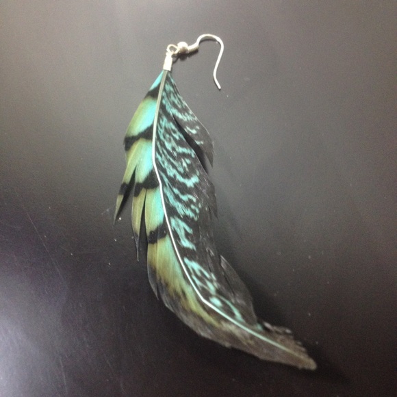 Single feather earring from Nordstrom's Brass Plum - Picture 1 of 1