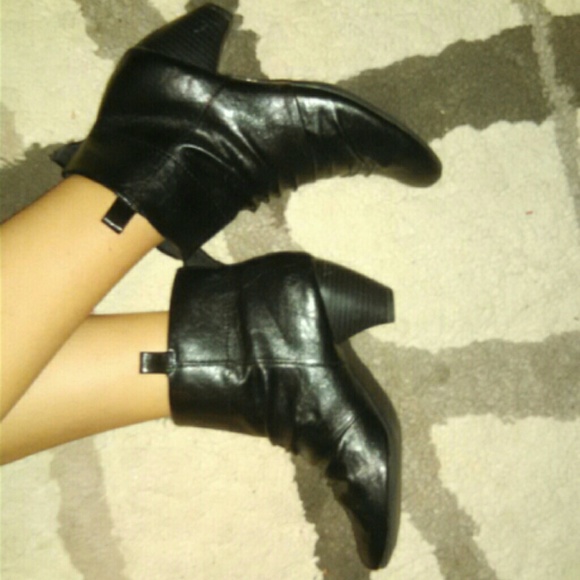 Black ankle boots