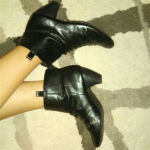 Black ankle boots