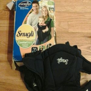 Snugli baby carrier and Peek Away Nursing Cover