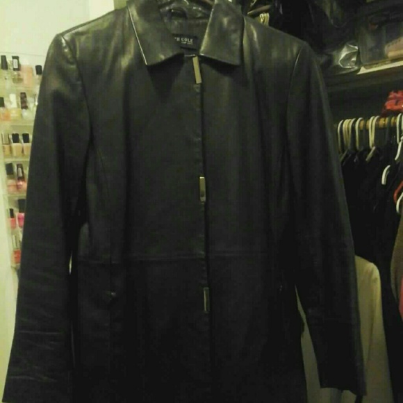 Leather coat