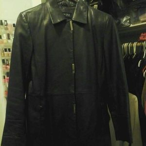 Leather coat