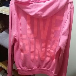 Victorias secret LOVE PINK zip up hoodie