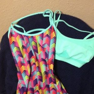 Fabletics exercise top and sports bra