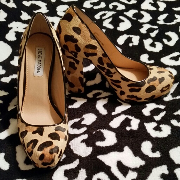 Steve Madden Shoes - 💥SOLD💥 Steve Madden Leopard Print Heels