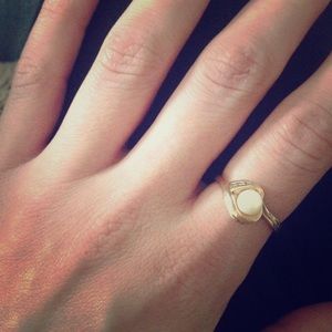 Vintage 14k Gold Pearl Ring
