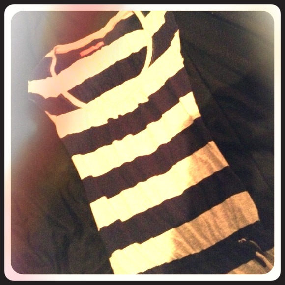 Navy blue and grey t shirt dress