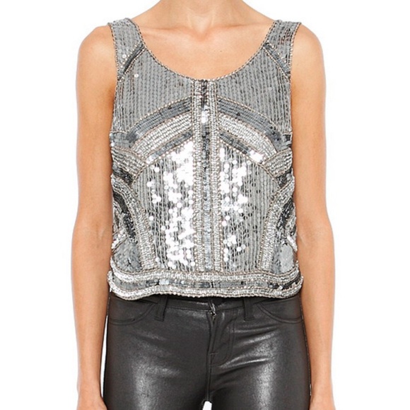 Parker Tops - Parker sequins tank top size S