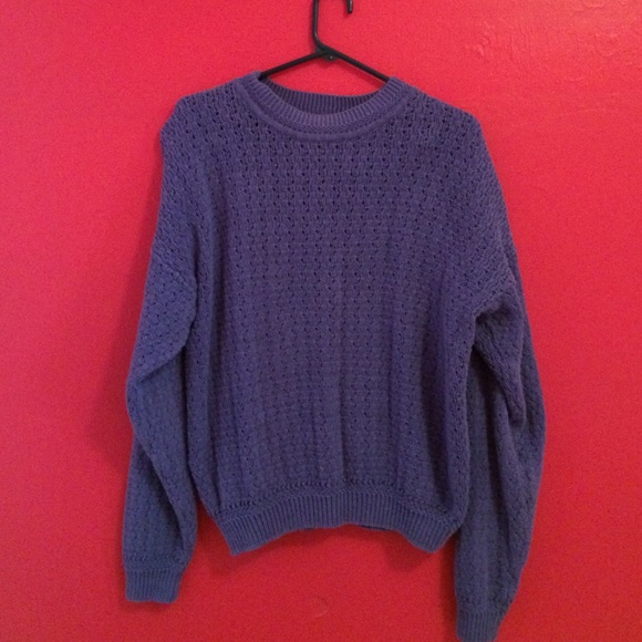 Oversized blue sweater