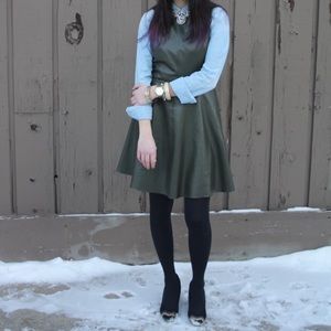 Thyme Dresses - Thyme vegan leather sleeveless dress. Thyme Dresses - Thyme vegan leather sleeveless dress.