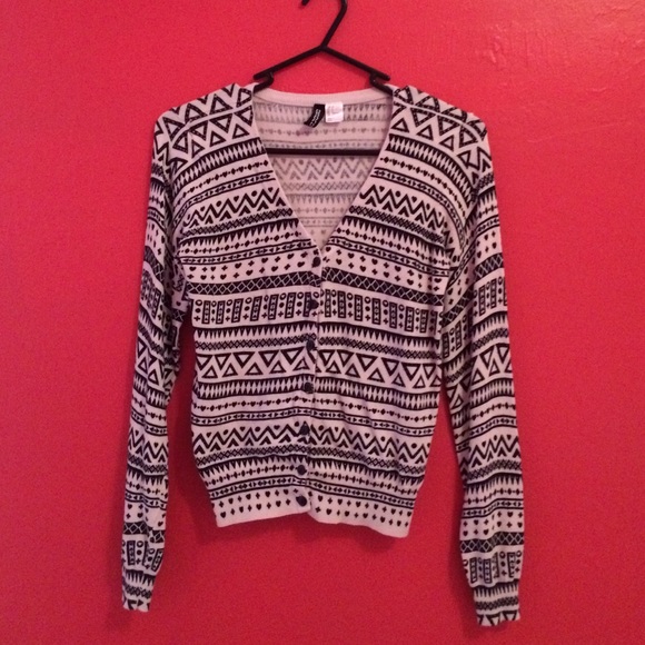 Tribal print cardigan