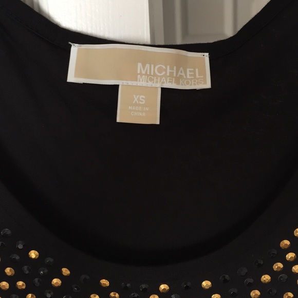 Black and gold studded MK dress. - Picture 2 of 4