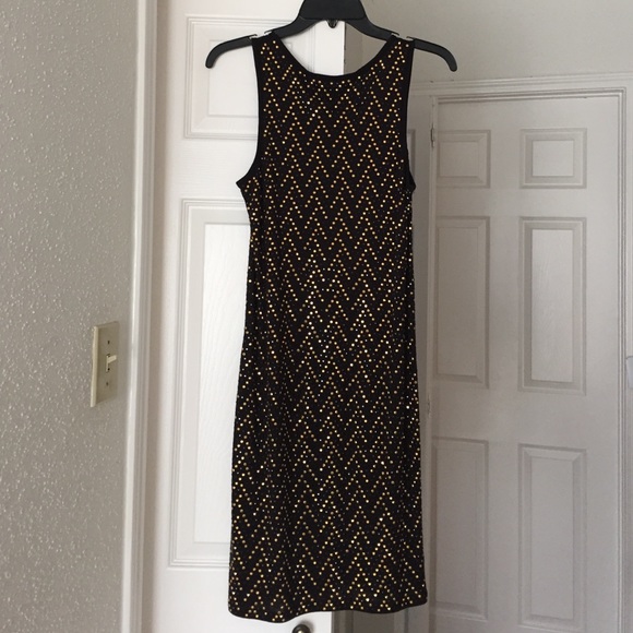 Black and gold studded MK dress. - Picture 3 of 4