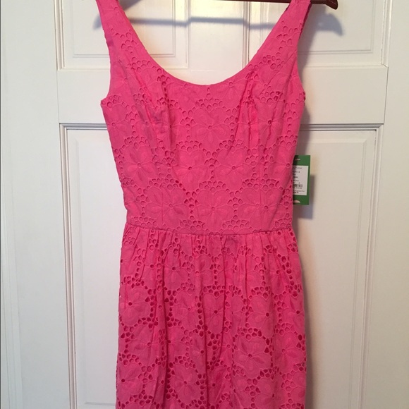 Lily Pulitzer Pink Charleston Eyelet Dress