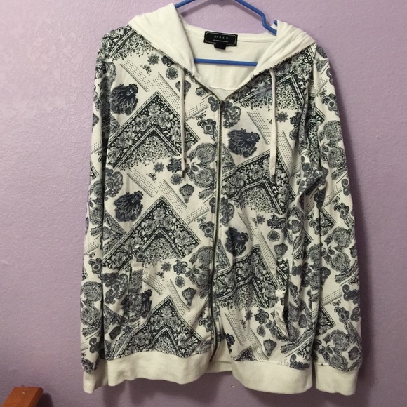 21 men bandana full zip hoodie