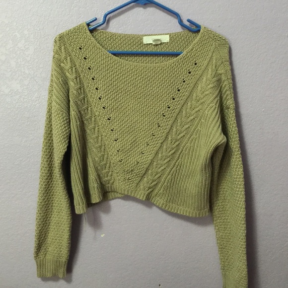 Forever 21 cropped knit sweater