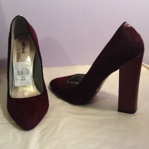 NWT&BOX JUST CAVALLI BROWN PONY HAIR PUMPS 9/39