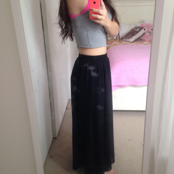 NWT chiffon America apparel maxi skirt