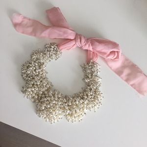 Pearl and Crystal Statement Necklace
