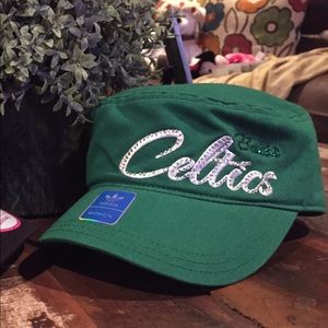 Celtics BLING'd Military Baseball Hat