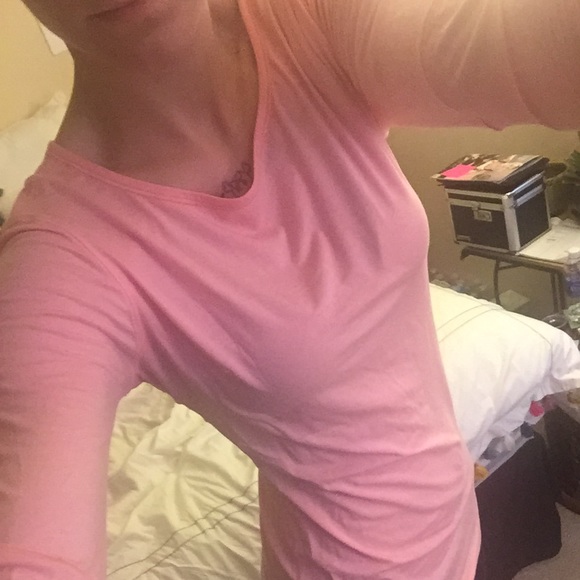 Lululemon Long Sleeve Coral Activewear Top