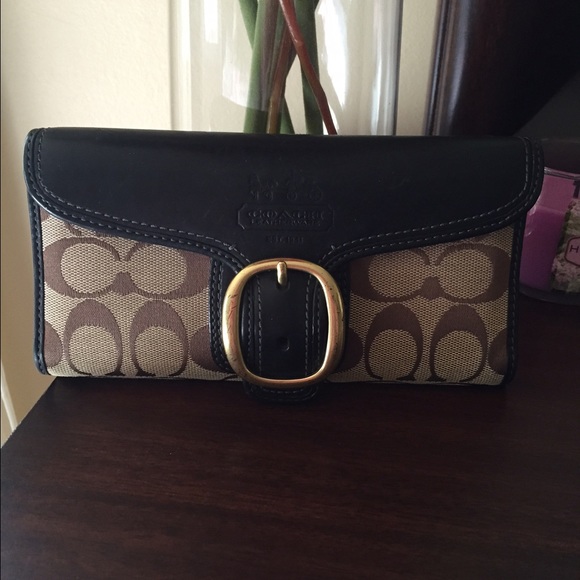 Coach Letter Wallet with Checkbook 💕