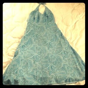 J Crew paisley halter dress