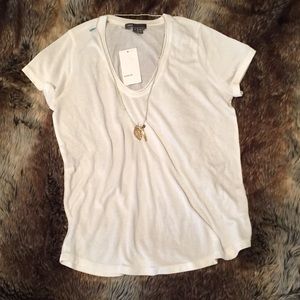 White Slouchy Vince Tee