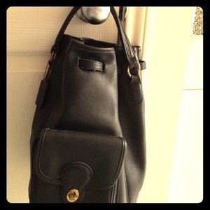 Black Vintage Coach purse/backpack