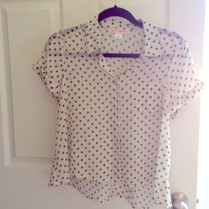 UO/Band of Gypsies Polka Dot Blouse