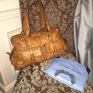 Antonio Melani Saddle Bag in Cognac