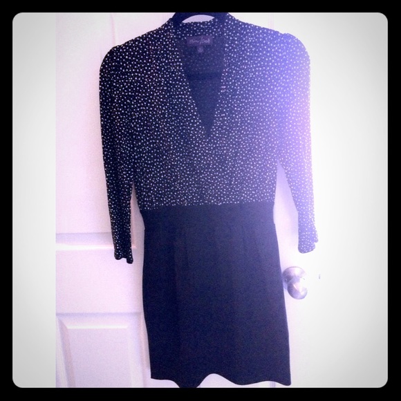 UO/Mirror Dash Mini Dress with Dot Print