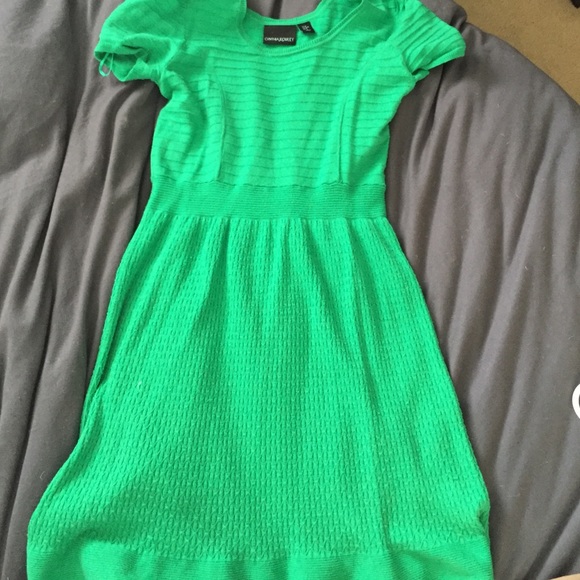 Kelly Green Cynthia Rowley Sweater Dress