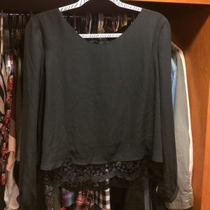 Not for sale!! ASTR black chiffon blouse
