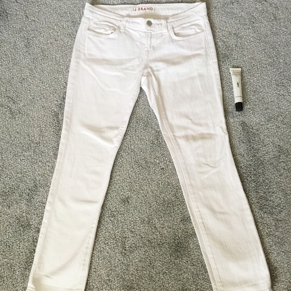 J Brand white ankle crop jeans sz 26