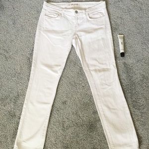 J Brand white ankle crop jeans sz 26