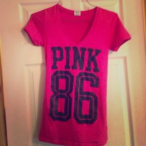 Pink V-neck