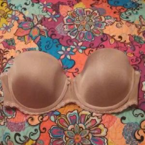 32D Nude strapless bra